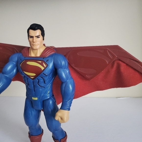 RARE Superman Mattel 12 Inches Action Figure With Retractable Wings - Picture 7 of 12